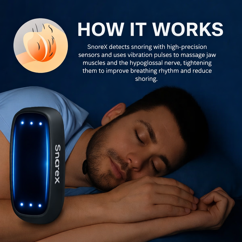 #1 Anti-Snoring Device - Unlock Deeper And Quieter Sleep With Smart SnoreX Technology