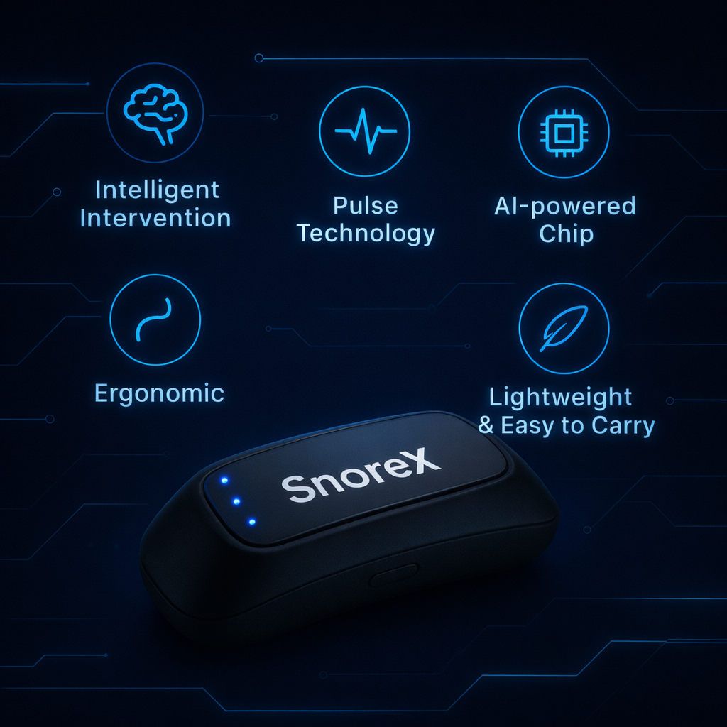 #1 Anti-Snoring Device - Unlock Deeper And Quieter Sleep With Smart SnoreX Technology