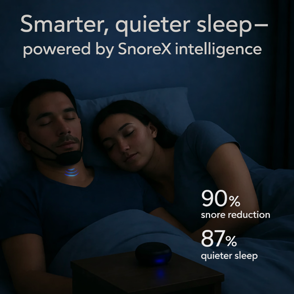 #1 Anti-Snoring Device - Unlock Deeper And Quieter Sleep With Smart SnoreX Technology