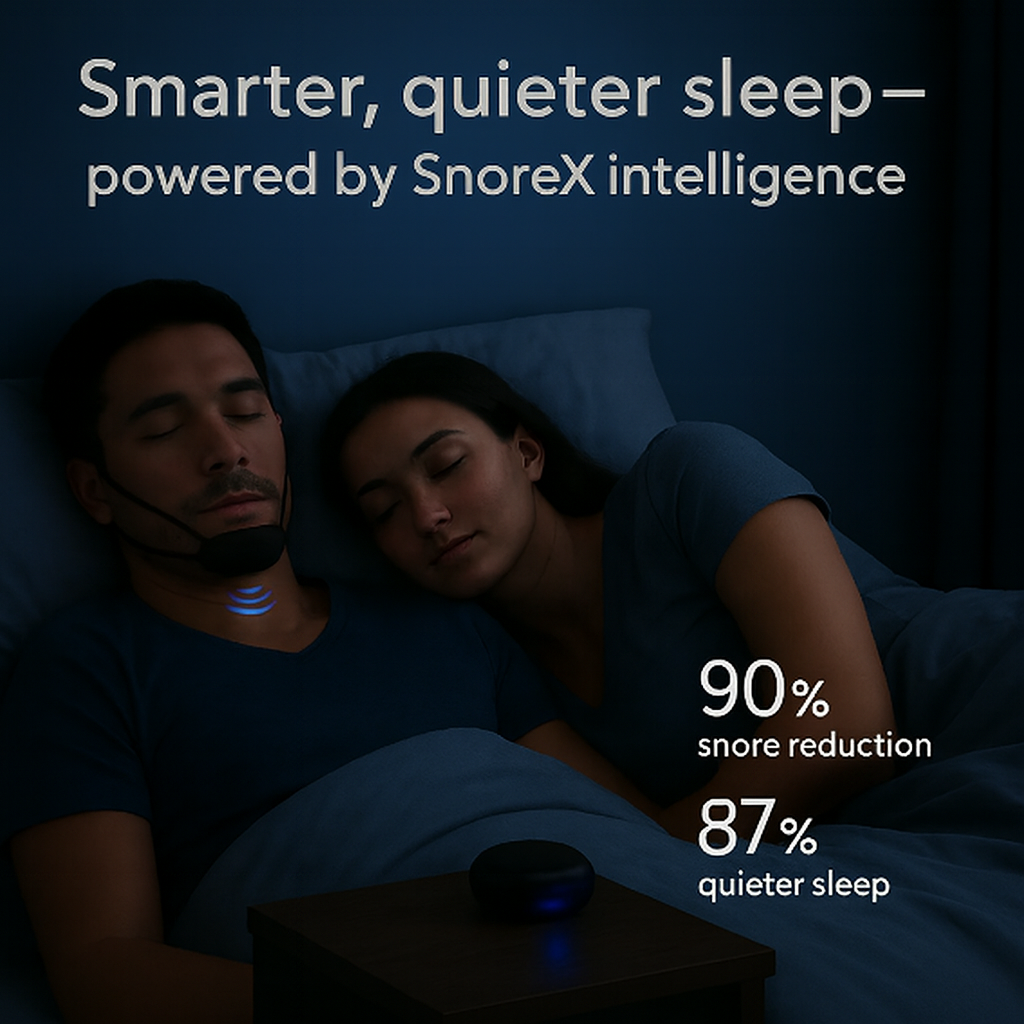 #1 Anti-Snoring Device - Unlock Deeper And Quieter Sleep With Smart SnoreX Technology